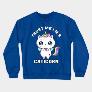 Kawaii Caticorn Unicorn Cat Kittycorn Crewneck Sweatshirt